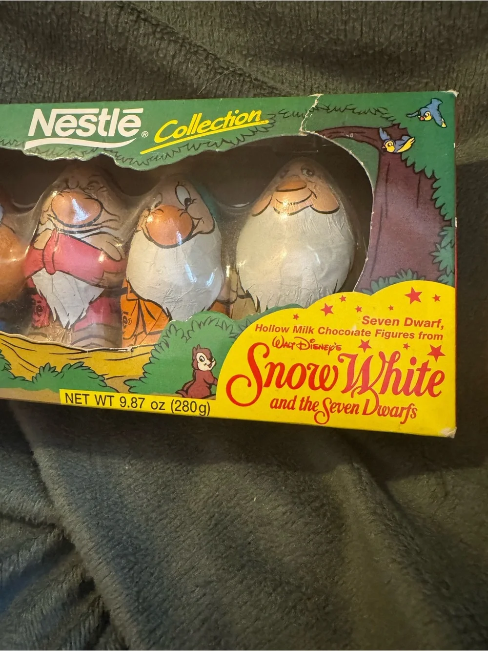 90s Nestle Seven Dwarfs Snow White Box of Hollow Milk Chocolate Figures